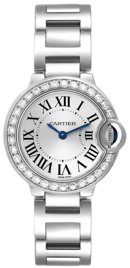 Cartier Ballon Bleu 28mm WE9003Z3 28mm White gold Silver