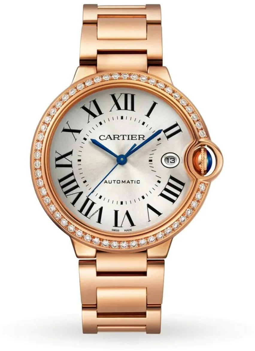 Cartier Ballon Bleu de Cartier WJBB0057 40mm Rose gold Silver