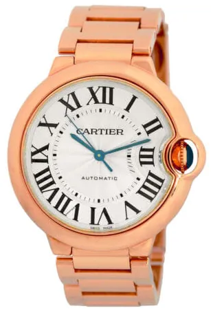 Cartier Ballon Bleu de Cartier W69004Z2 36.5mm Rose gold Silver