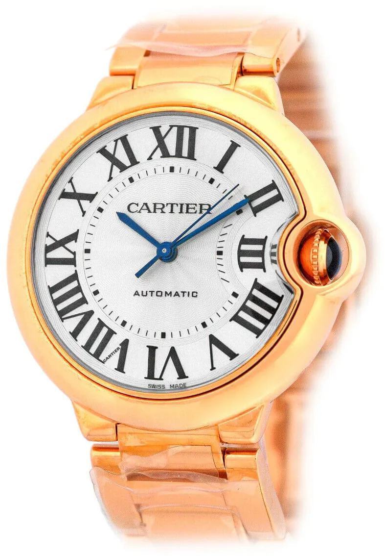 Cartier Ballon Bleu de Cartier W69004Z2 36.5mm Rose gold Silver 1