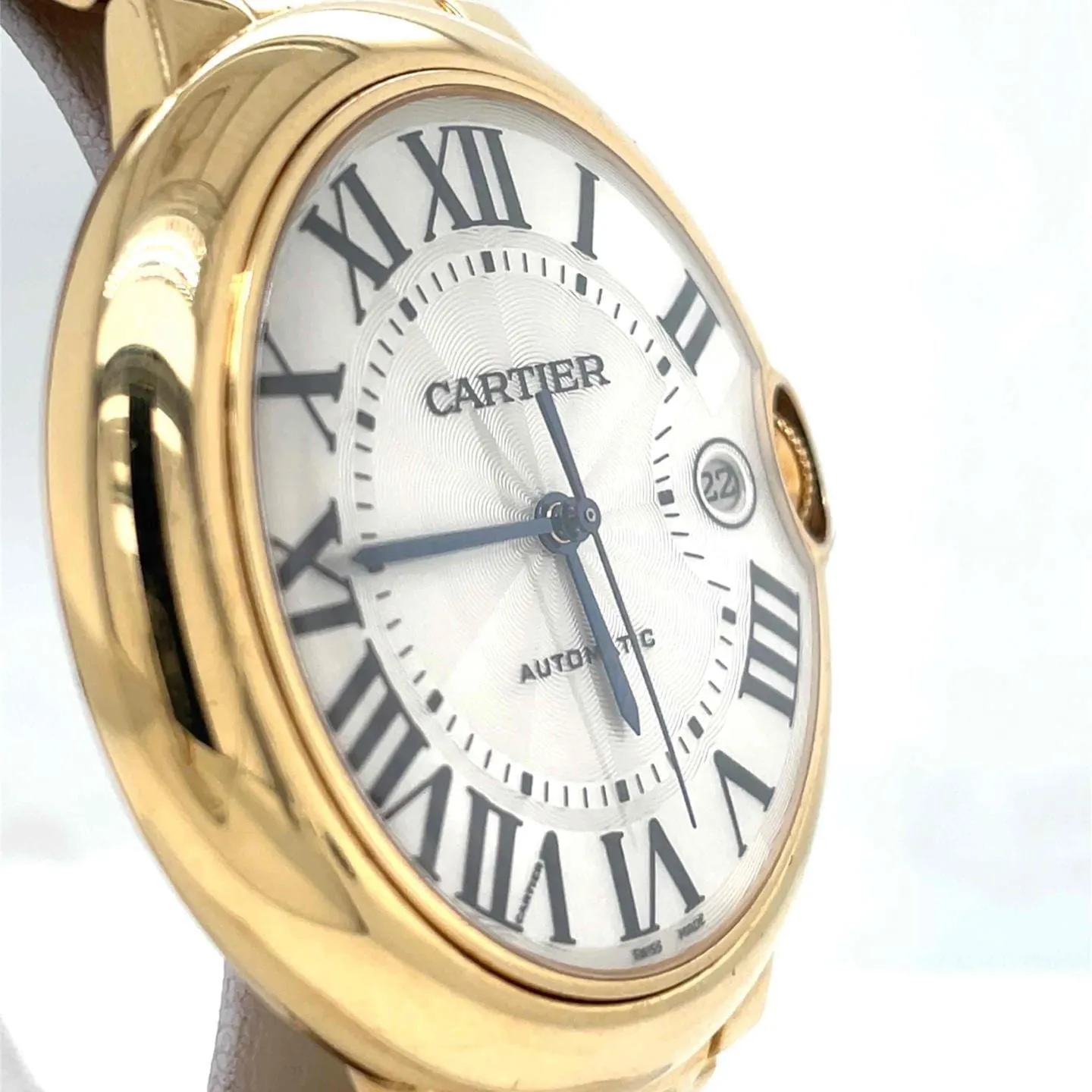 Cartier Ballon Bleu W69005Z2 42mm Yellow gold Silver 2