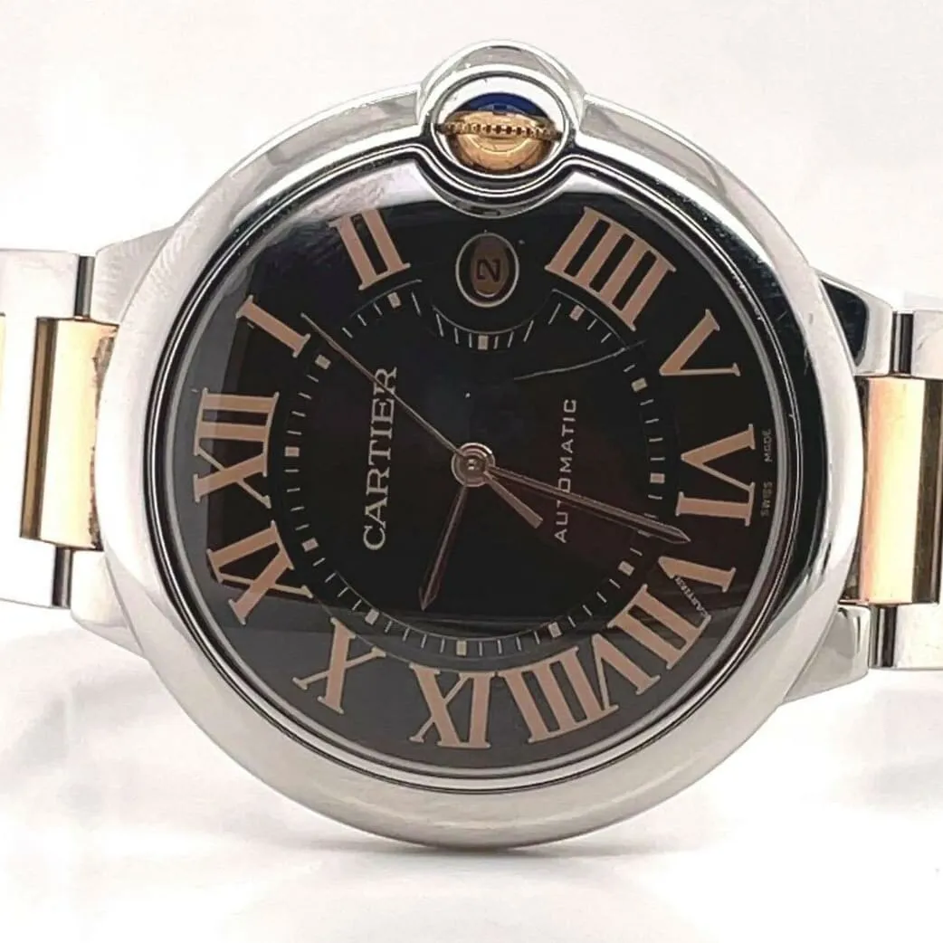 Cartier Ballon Bleu W6920032 42mm Stainless steel Brown