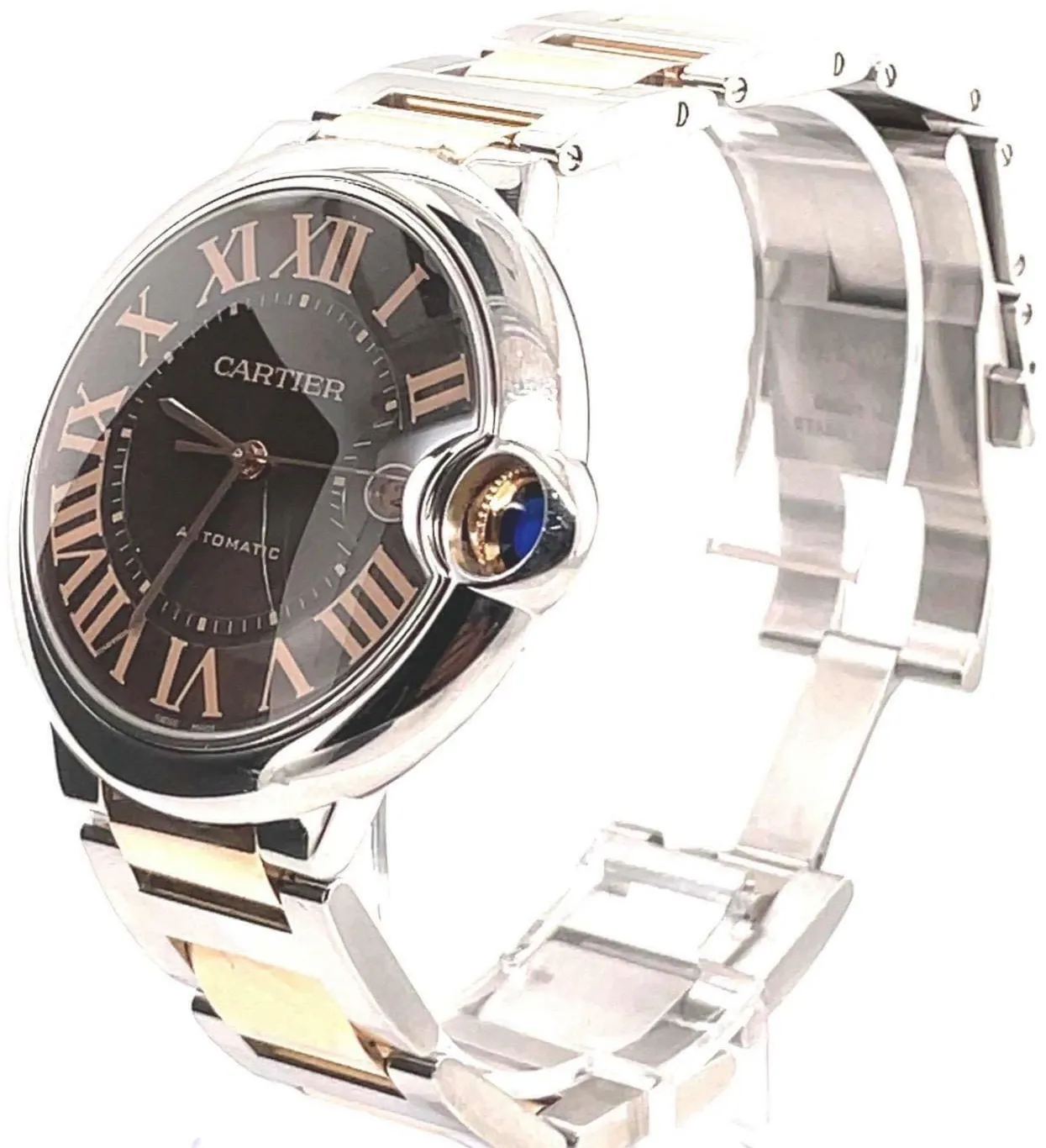 Cartier Ballon Bleu W6920032 42mm Stainless steel Brown 1