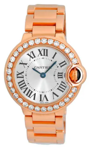 Cartier Ballon Bleu WE9002Z3 28mm Rose gold Silver