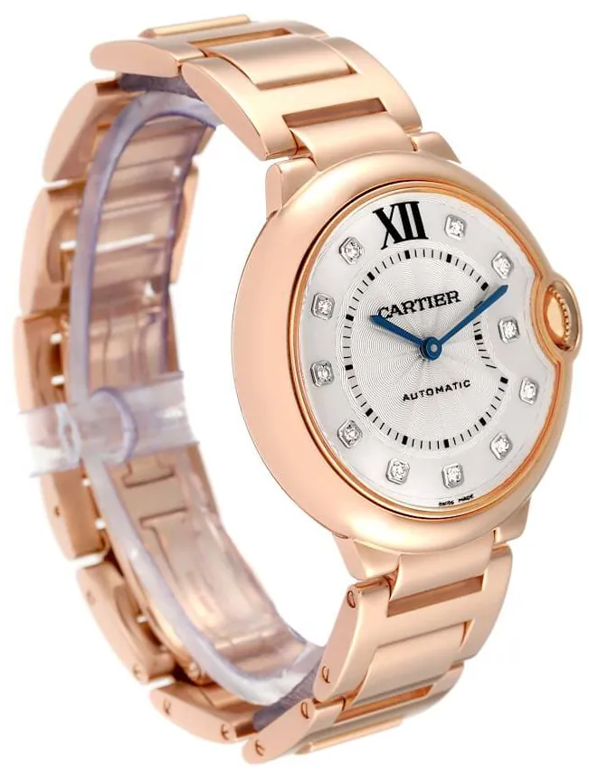 Cartier Ballon Bleu de Cartier we902026 36.5mm Rose gold Silver 4