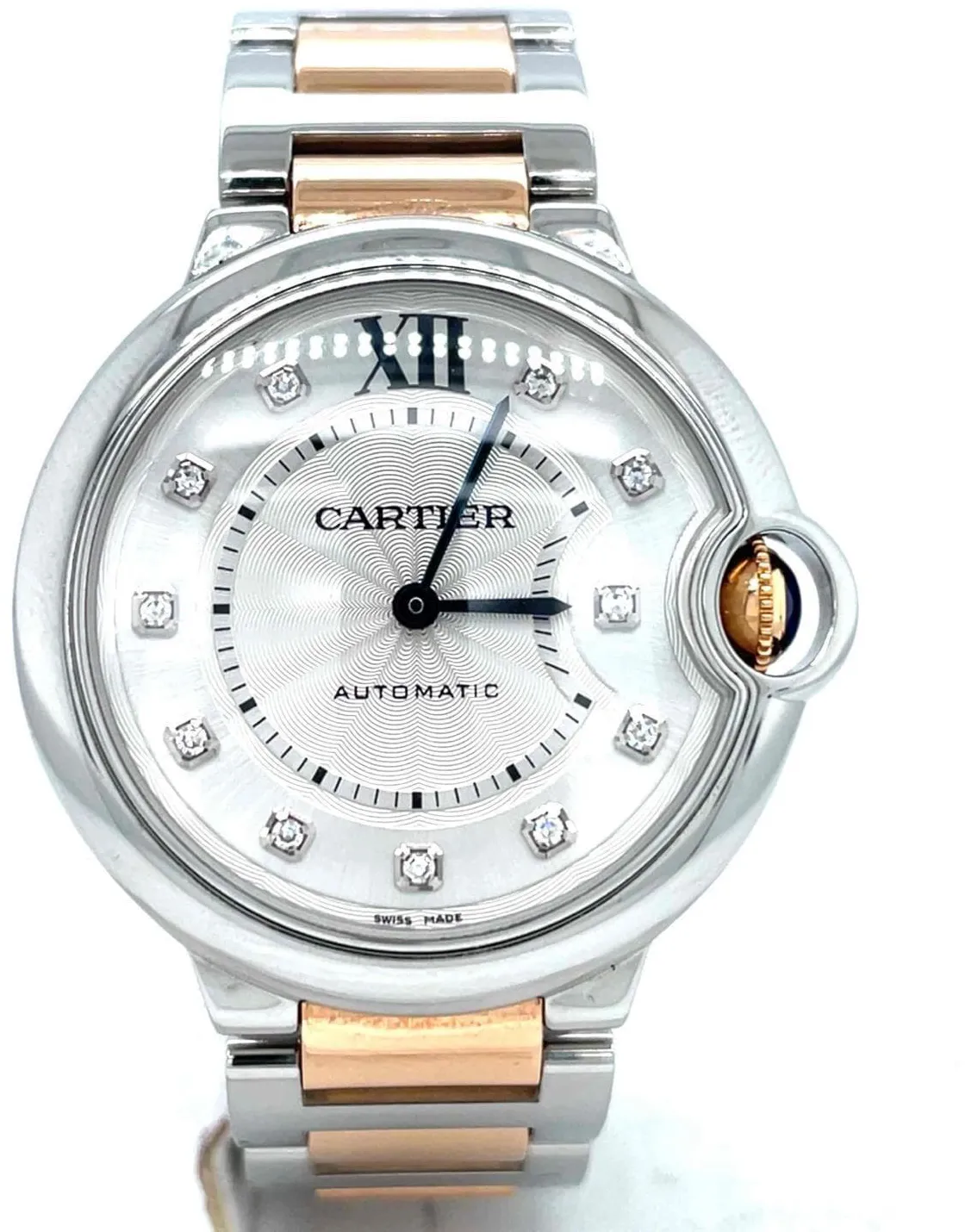 Cartier Ballon Bleu de Cartier WE902031 36.5mm Rose gold Silver