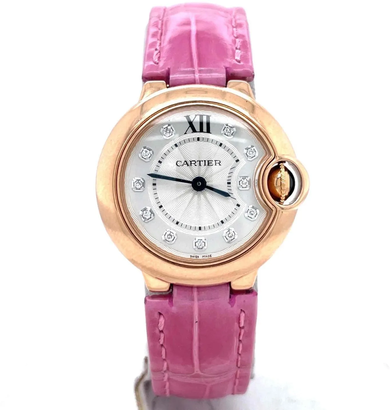 Cartier Ballon Bleu WE902050 28mm Rose gold Silver