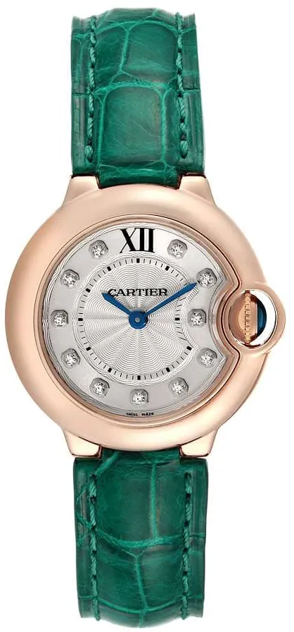 Cartier Ballon Bleu WE902050 28mm Rose gold Silver