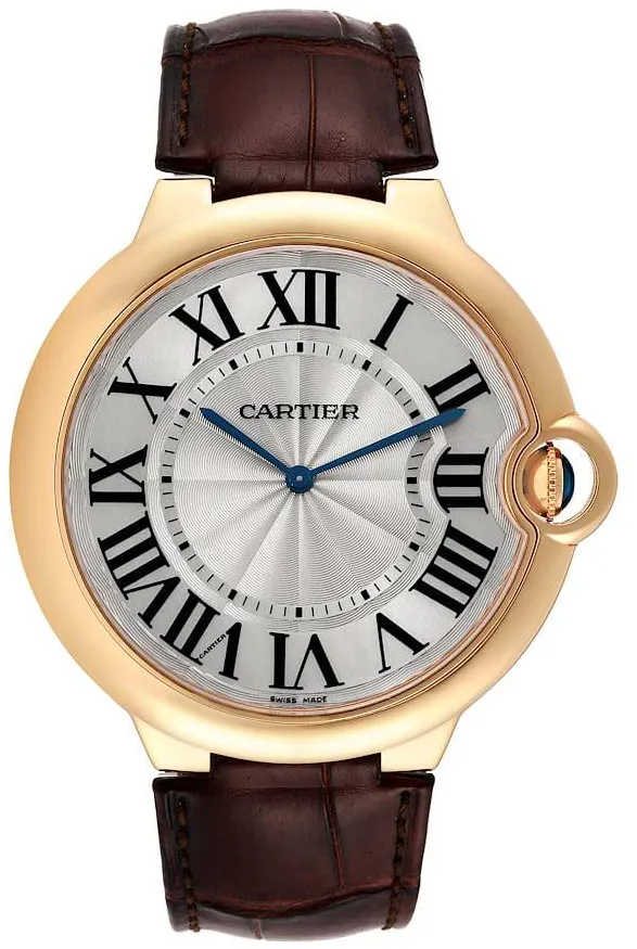 Cartier Ballon Bleu de Cartier W690054 46mm Rose gold Silver