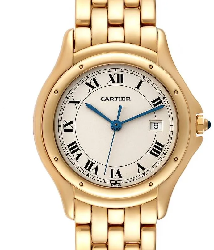 Cartier Cougar 887904 33mm Yellow gold White 4