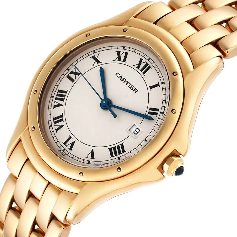 Cartier Cougar 887904 33mm Yellow gold White 1