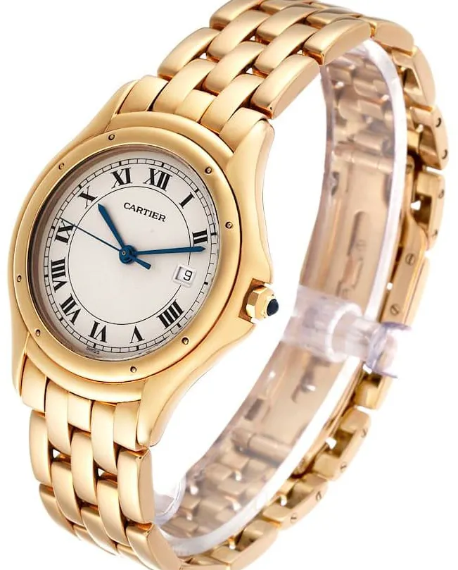 Cartier Cougar 887904 33mm Yellow gold White 3