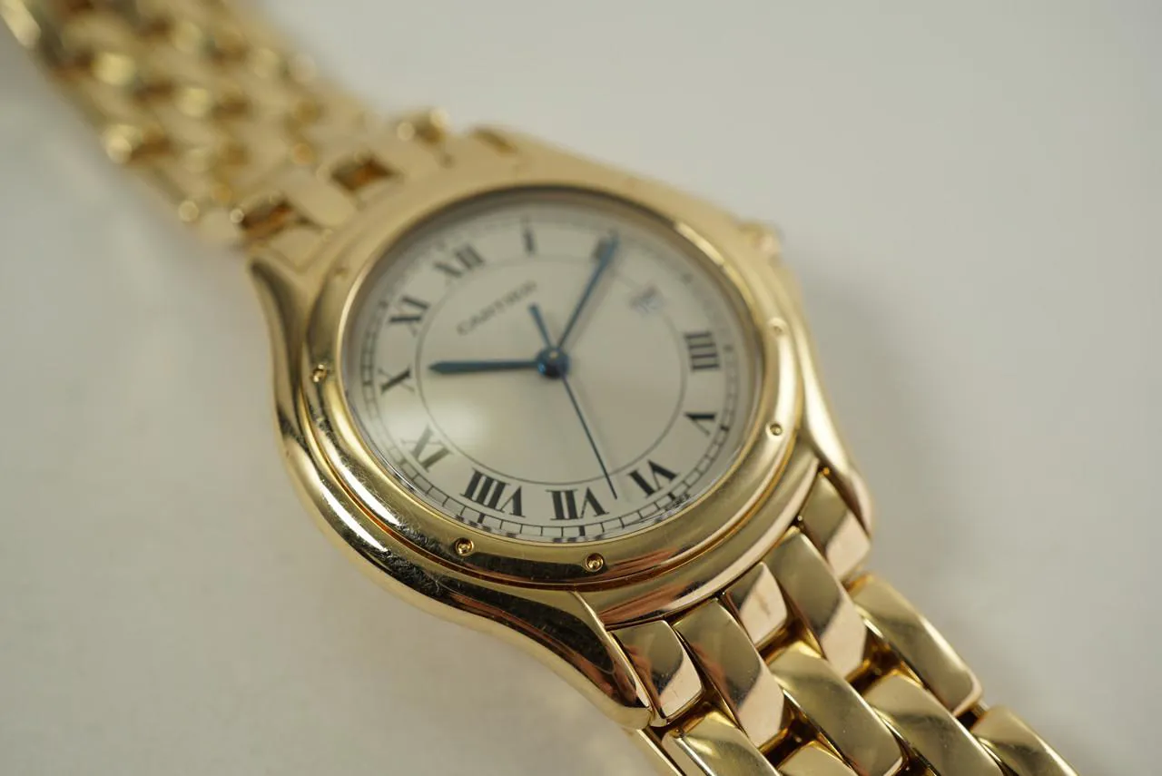 Cartier Cougar 887904 33mm Yellow gold White 3