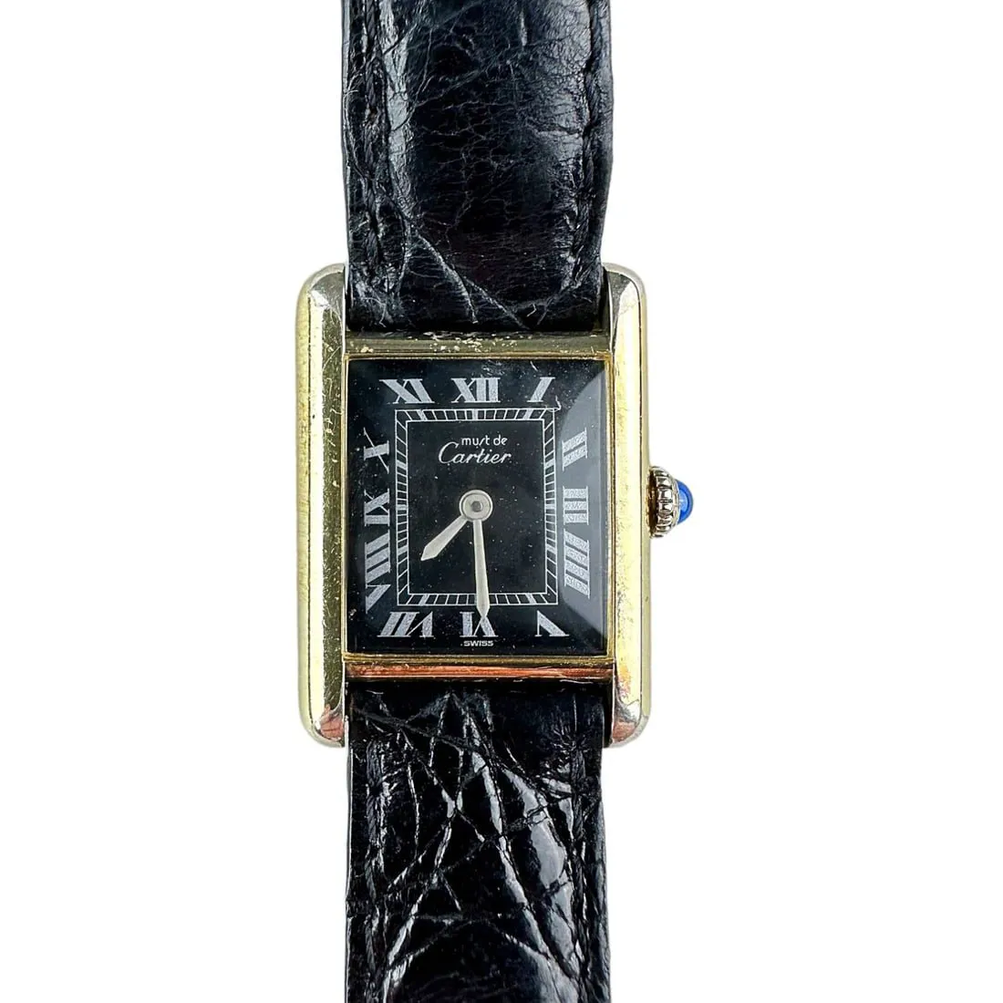 Cartier Must de Cartier Tank Yellow gold Black