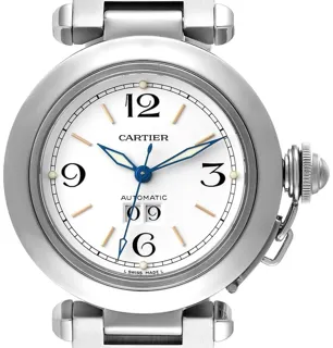 Cartier Pasha C W31044M7 Stainless steel White