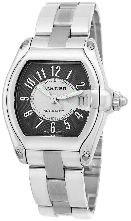 Cartier Roadster W62001V3 38mm Stainless steel Black