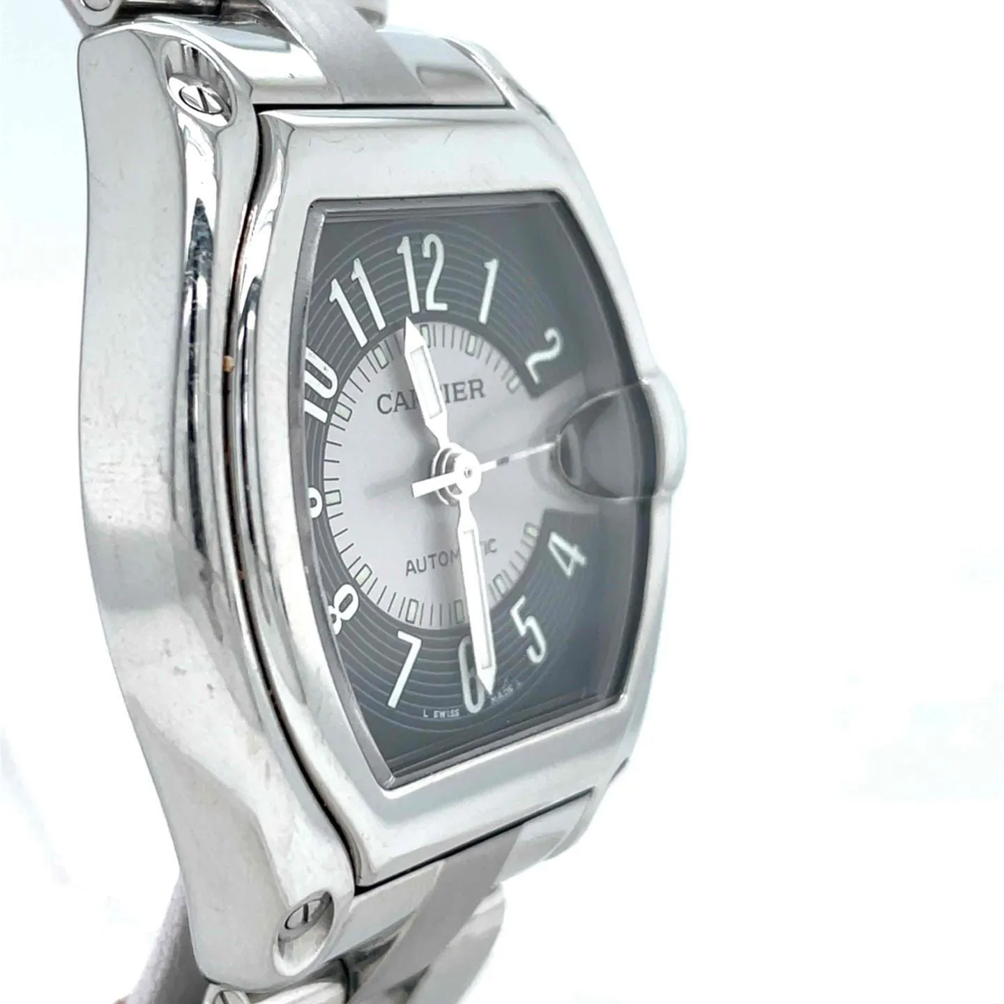 Cartier Roadster W62001V3 38mm Stainless steel Black 4