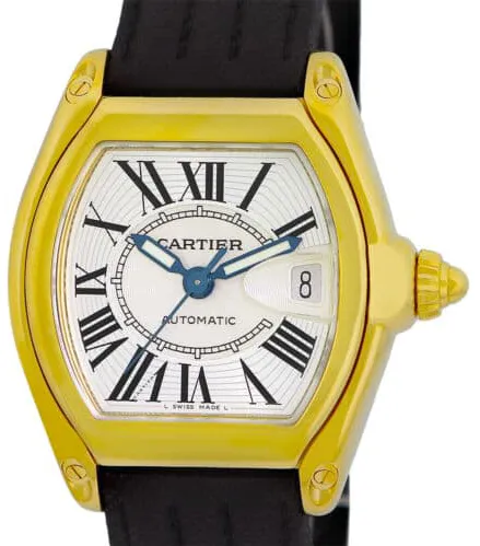 Cartier Roadster w62005v2 38mm Yellow gold Silver 2