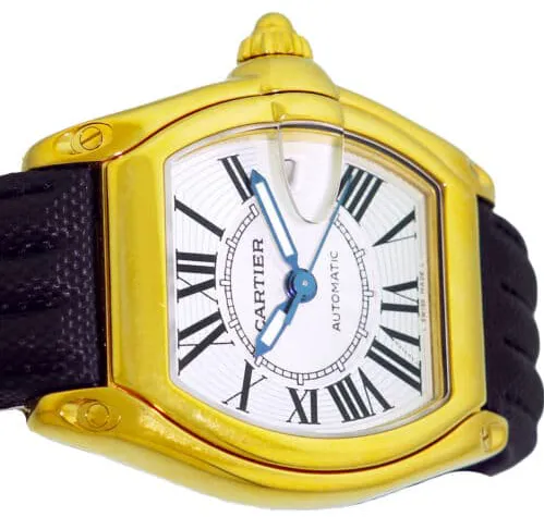 Cartier Roadster w62005v2 38mm Yellow gold Silver 4