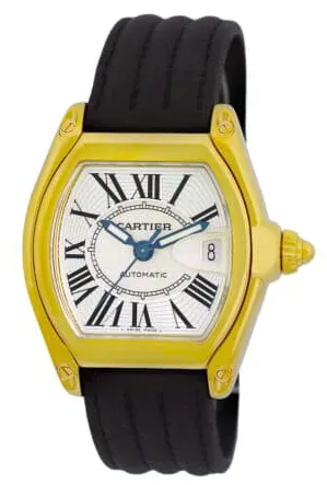 Cartier Roadster w62005v2 38mm Yellow gold Silver