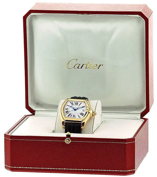 Cartier Roadster w62005v2 38mm Yellow gold Silver 2