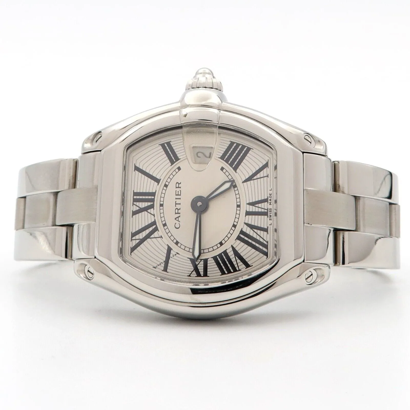 Cartier Roadster W62016V3 33mm Stainless steel Silver