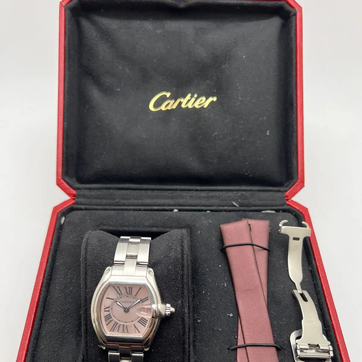 Cartier Roadster W62017V3 30mm Stainless steel Rose 2