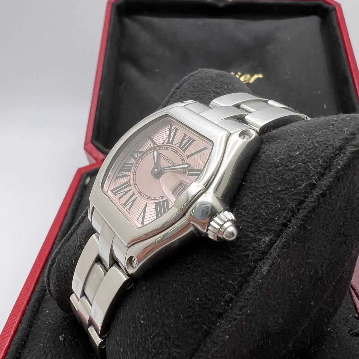 Cartier Roadster W62017V3 30mm Stainless steel Rose 3