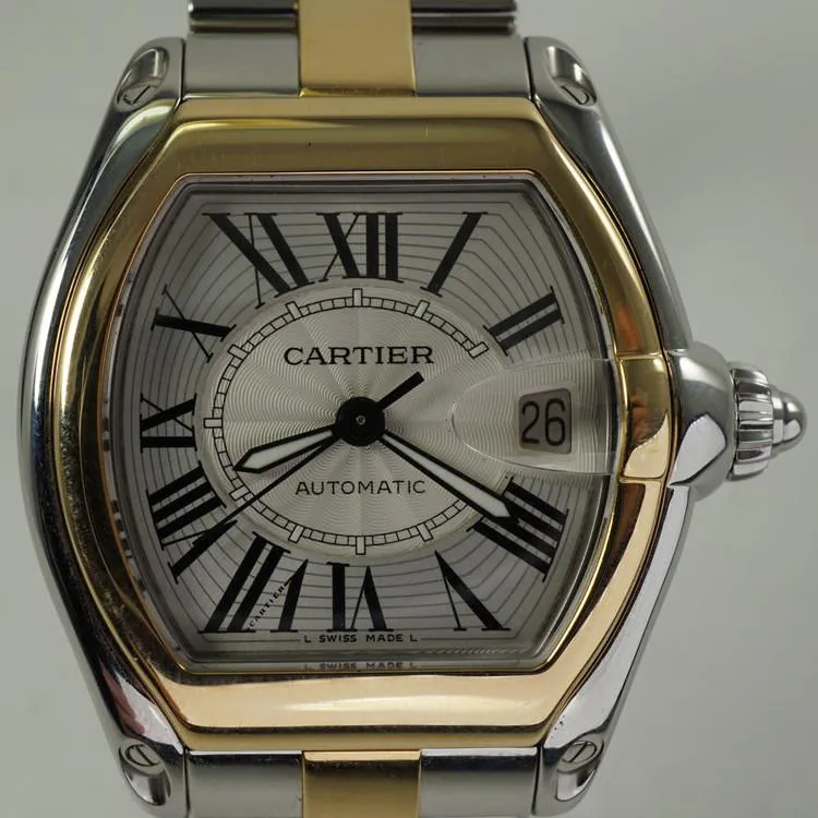 Cartier Roadster w62031y4 38mm Yellow gold Silver 5