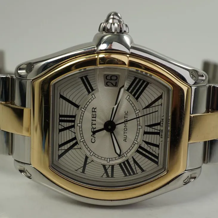 Cartier Roadster w62031y4 38mm Yellow gold Silver 6