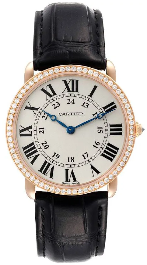 Cartier Ronde Louis Cartier WR000651 36mm Rose gold Silver