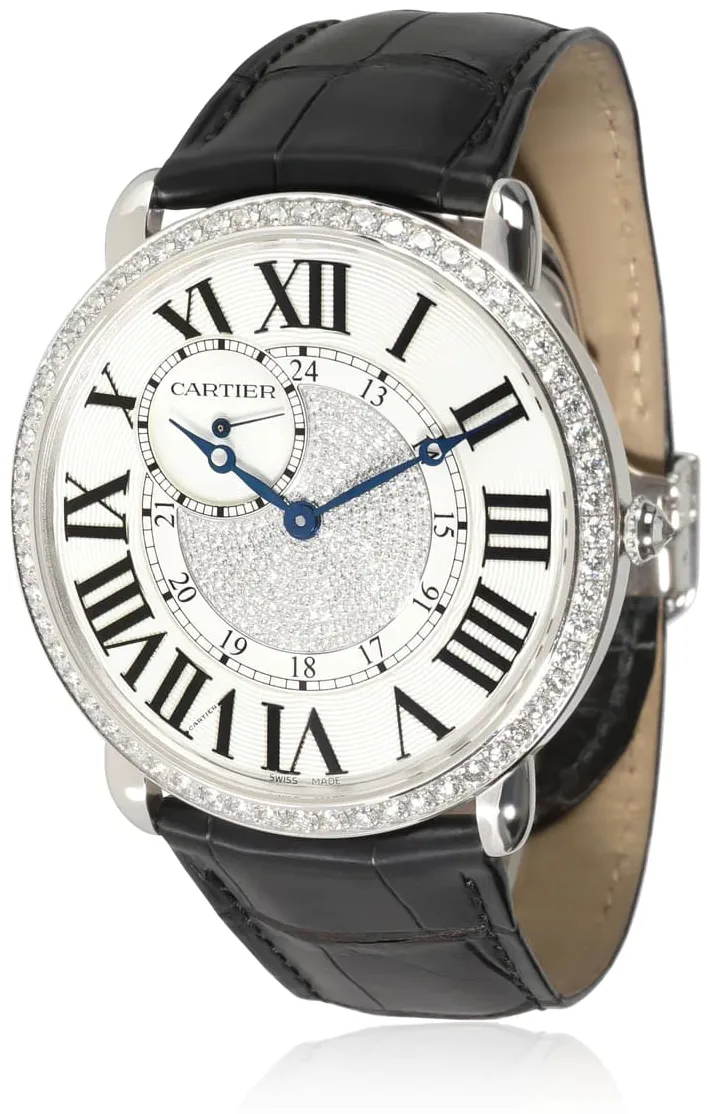 Cartier Ronde Louis Cartier WR007004 42mm White gold Diamond