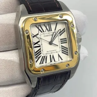 Cartier Santos de Cartier W20072X7 Yellow gold and Stainless steel Silver