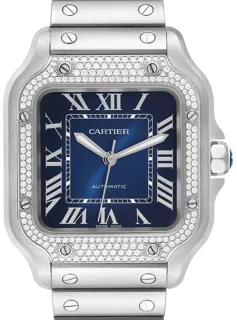 Cartier Santos de Cartier W4SA0006 Stainless steel Blue