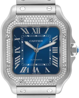 Cartier Santos de Cartier W4SA0006 Stainless steel Blue