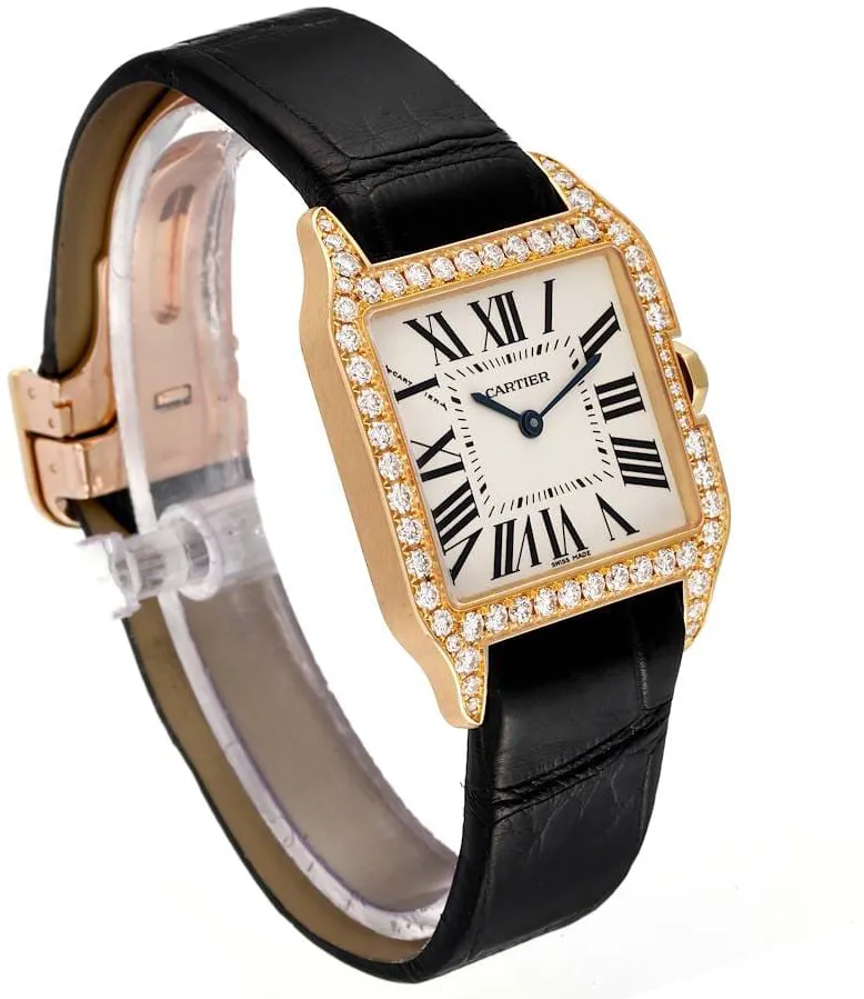 Cartier Santos WH100351 31mm Yellow gold Silver 3