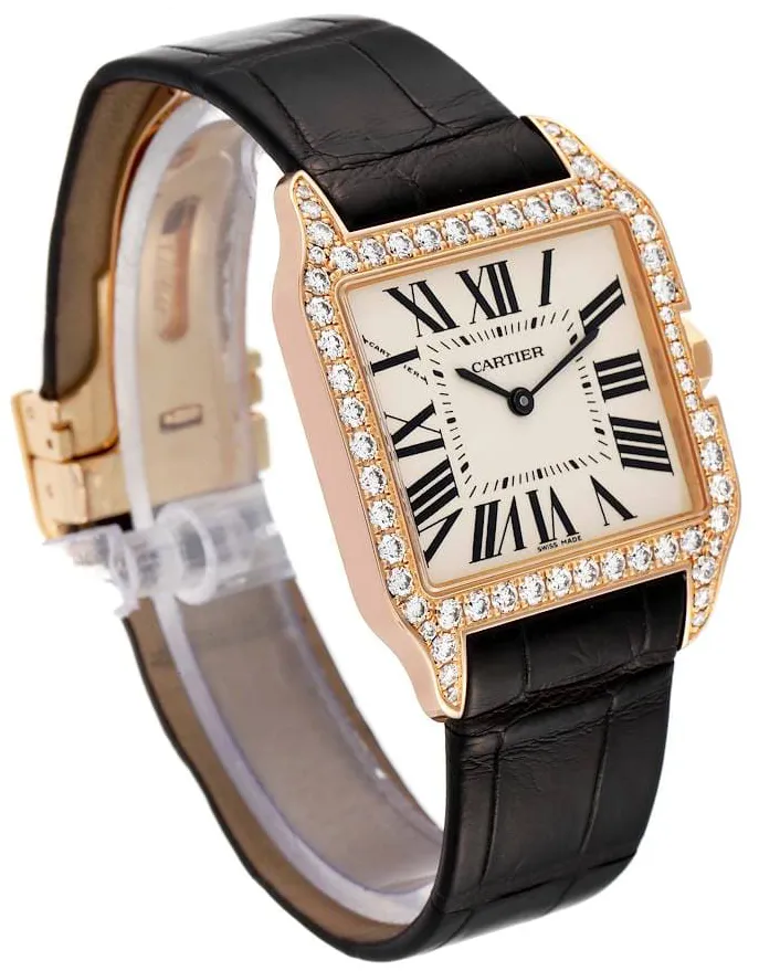 Cartier Santos WH100351 31mm Yellow gold Silver 3