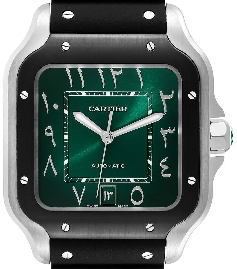 Cartier Santos WSSA0055 40mm Stainless steel Green