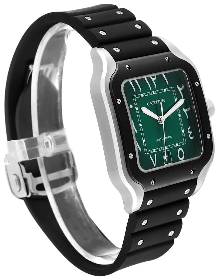 Cartier Santos WSSA0055 40mm Stainless steel Green 4