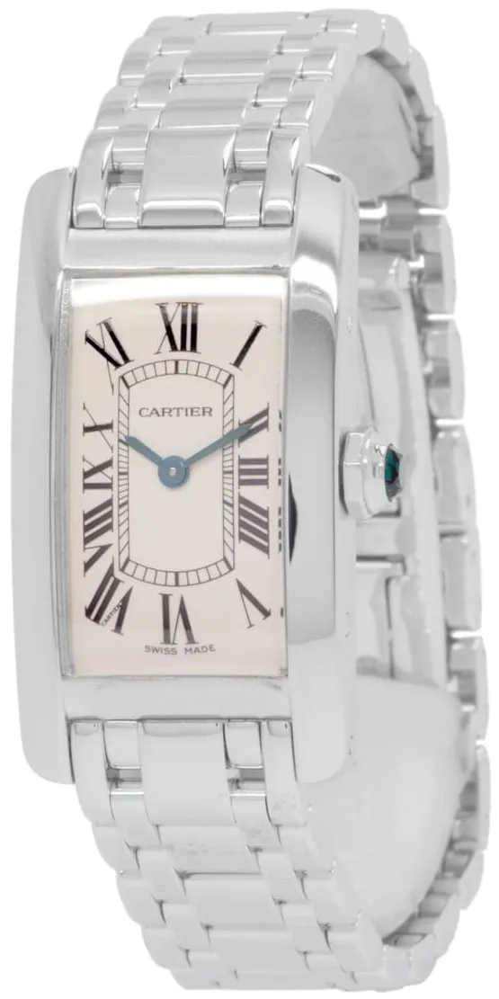 Cartier Tank Américaine W26019L1 19mm White gold Silver