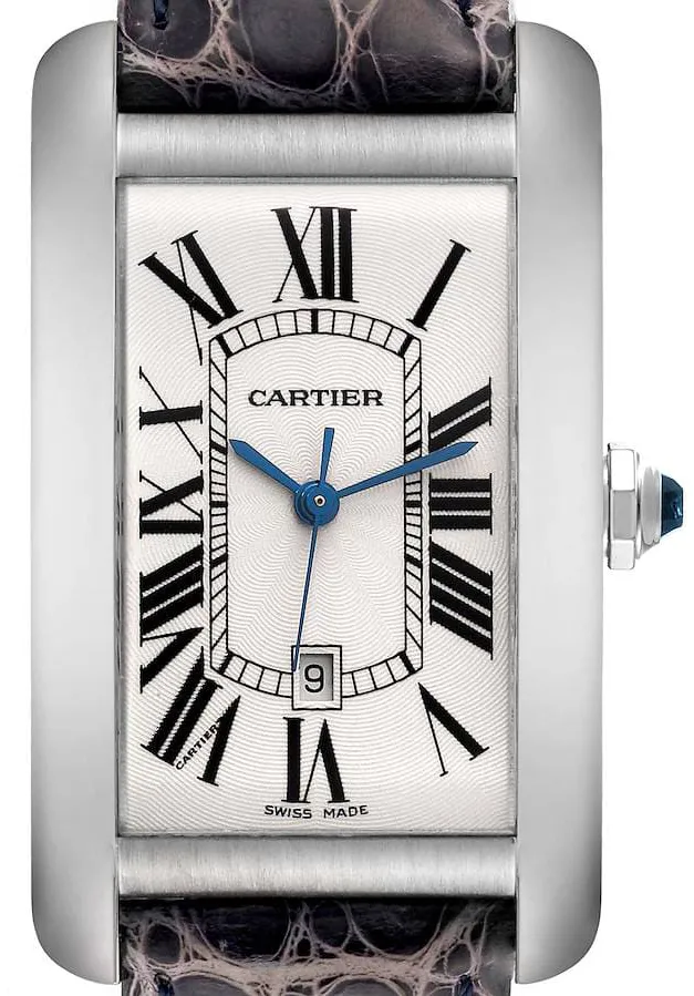 Cartier Tank W2603256 26.6mm White gold Silver