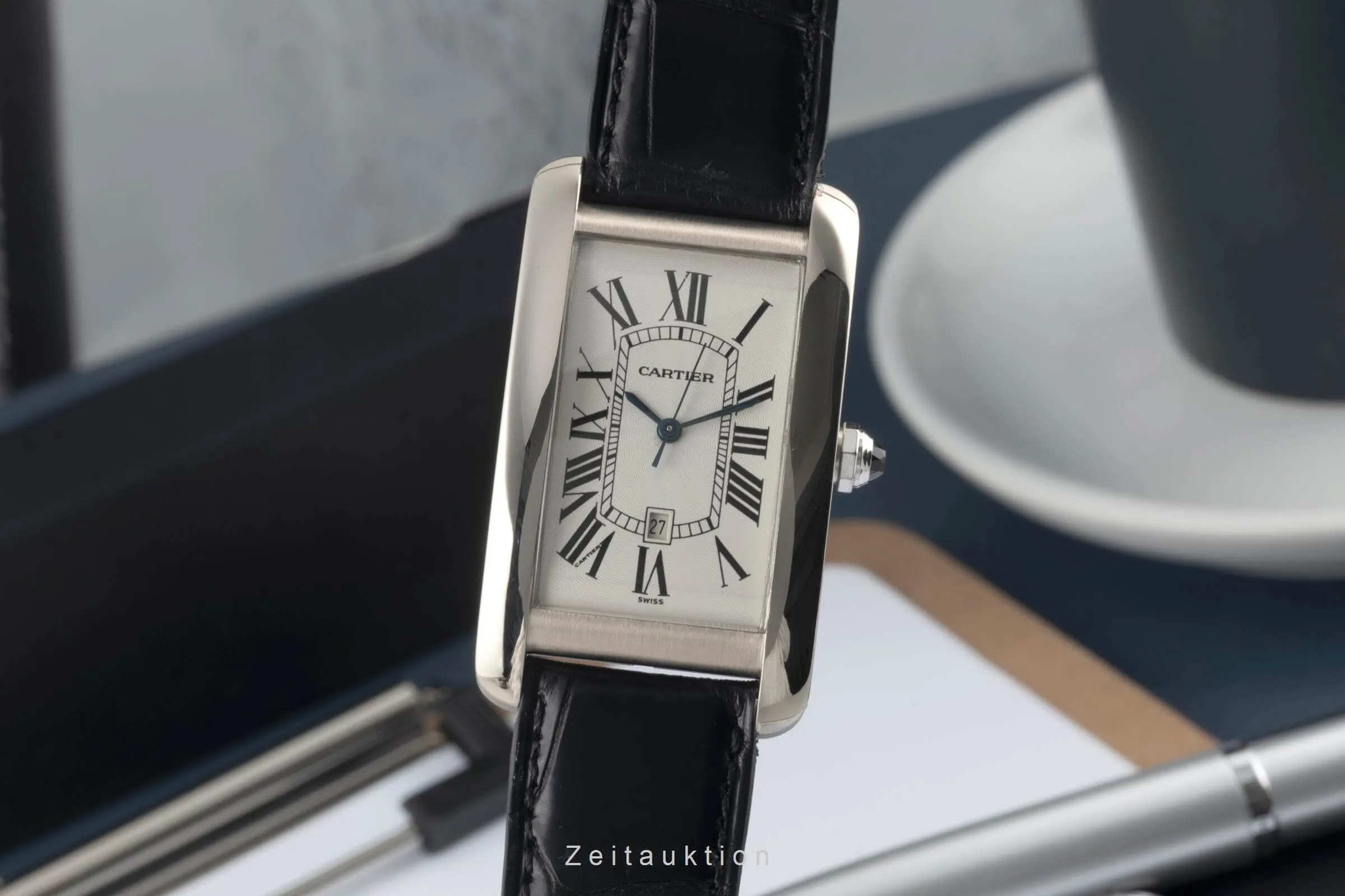 Cartier Tank Américaine W26032L1/1741 nullmm White gold Silver