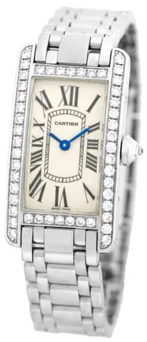 Cartier Tank Américaine WB7073L1 35mm White gold Silver