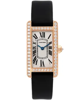 Cartier Tank Américaine WJTA0002 Rose gold Silver