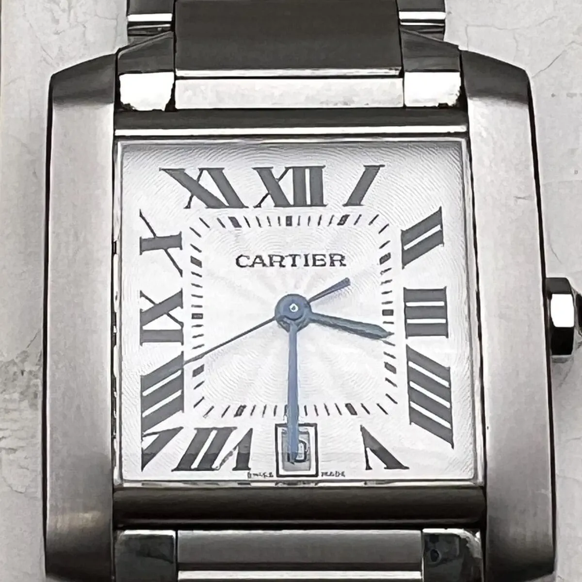 Cartier Tank Française W51002Q3 28mm Stainless steel Silver