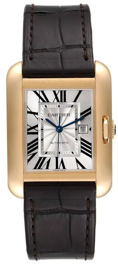 Cartier Tank Anglaise w5310030 39mm Yellow gold Silver