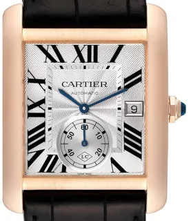 Cartier Tank W5330001 Rose gold Silver