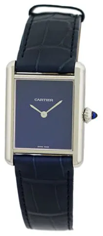 Cartier Tank Must WSTA0055 33.5mm Stainless steel Blue