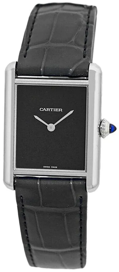 Cartier Tank Must WSTA0072 33.5mm Stainless steel Black