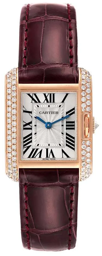 Cartier Tank Anglaise WT100013 30.2mm Rose gold Silver